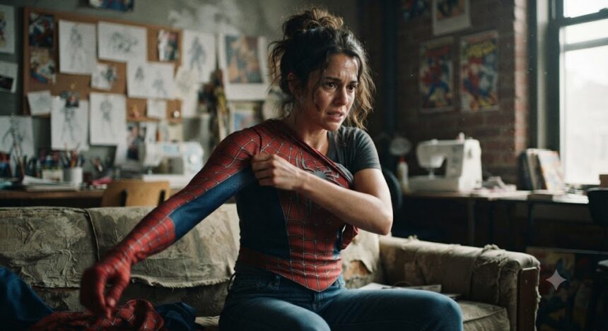 Yololary taking of spider man suit