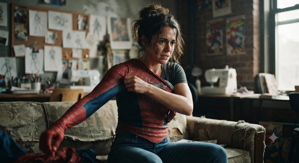 Yololary taking of spider man suit
