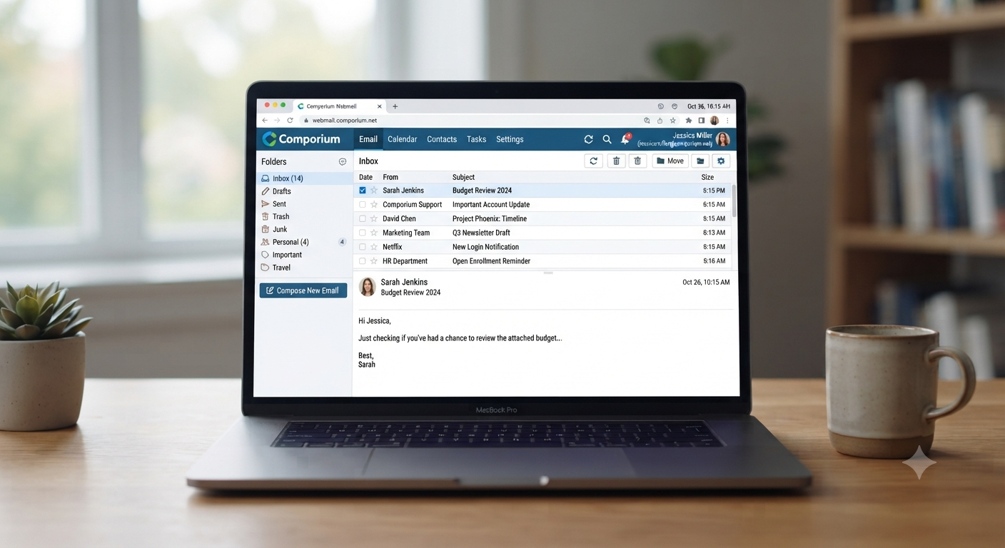 Comporium webmail app