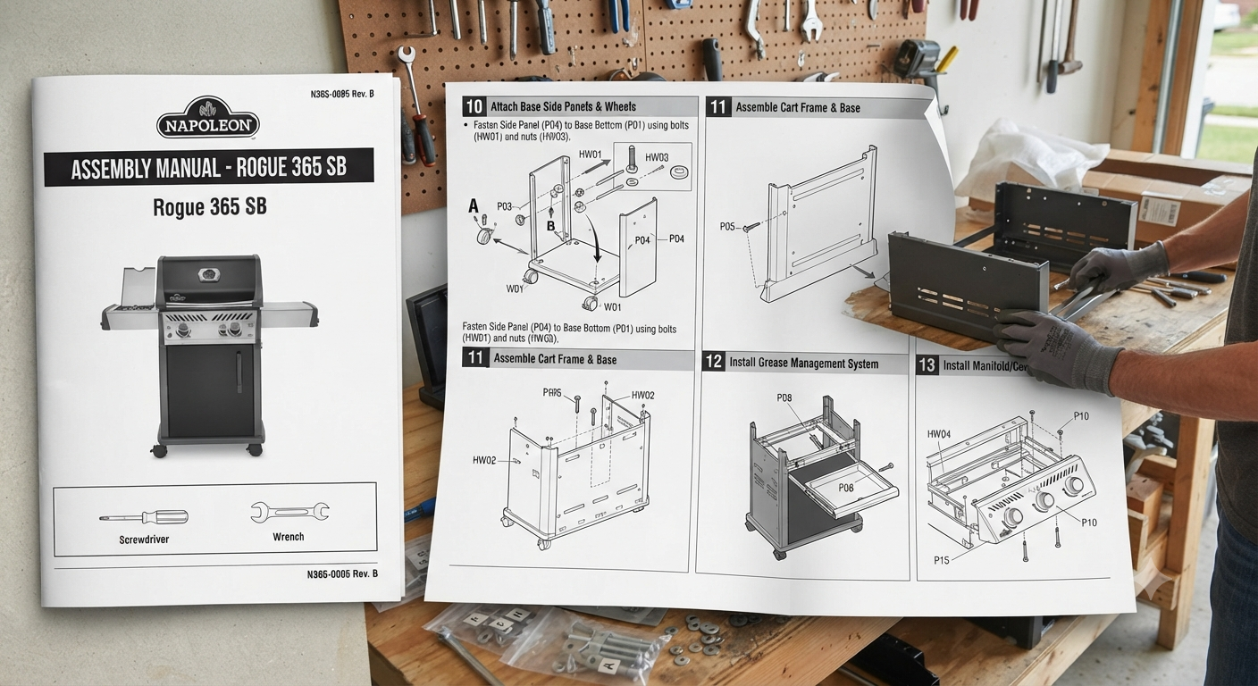 Napoleon 365sb assembly instructions