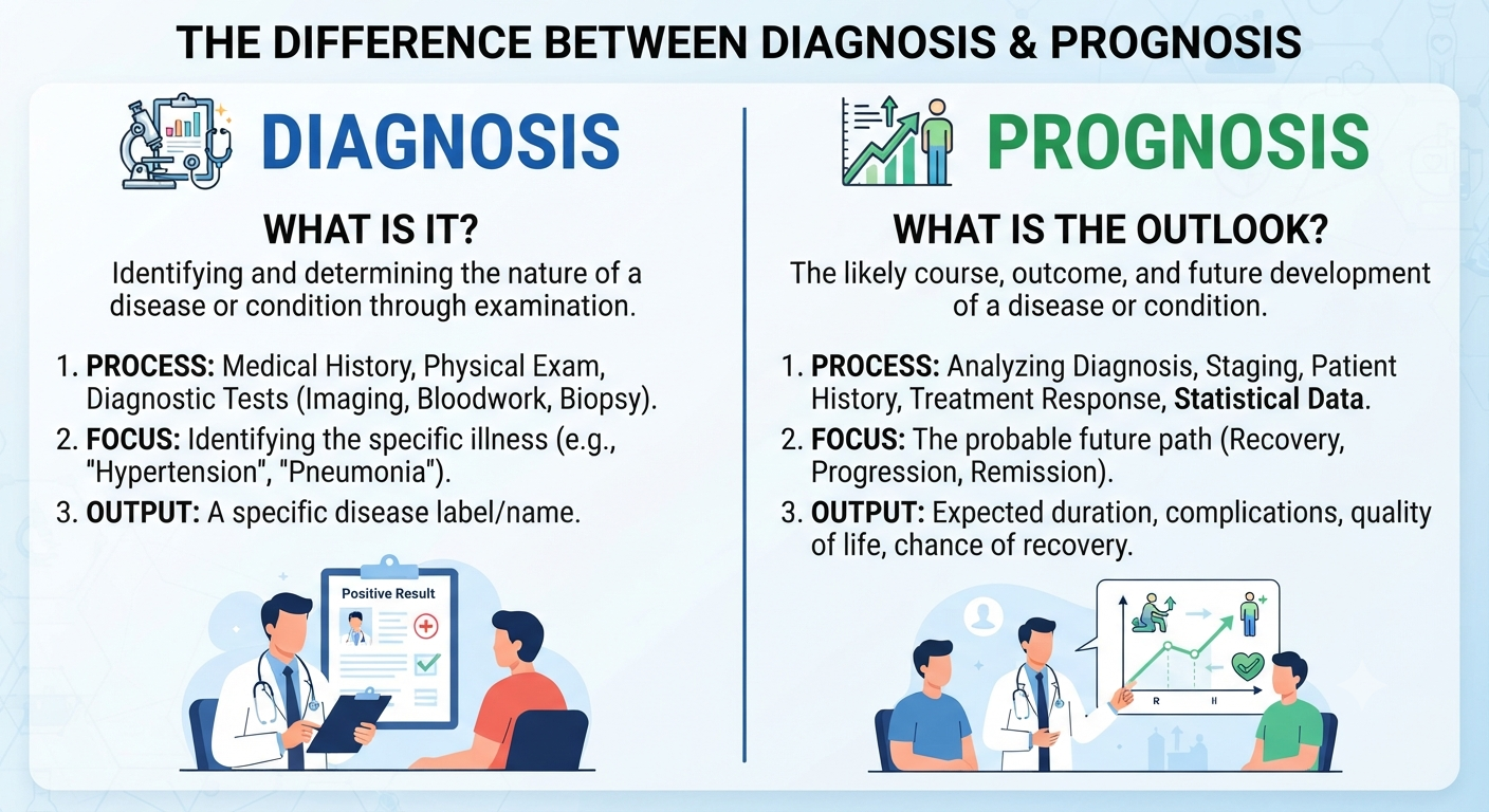 Diagnosis prognosis difference